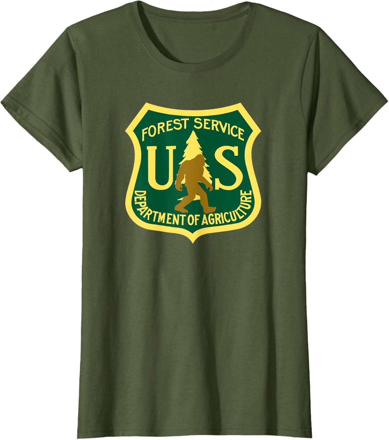 Bigfoot Sasquatch Yeti Usfs Funny T-shirt