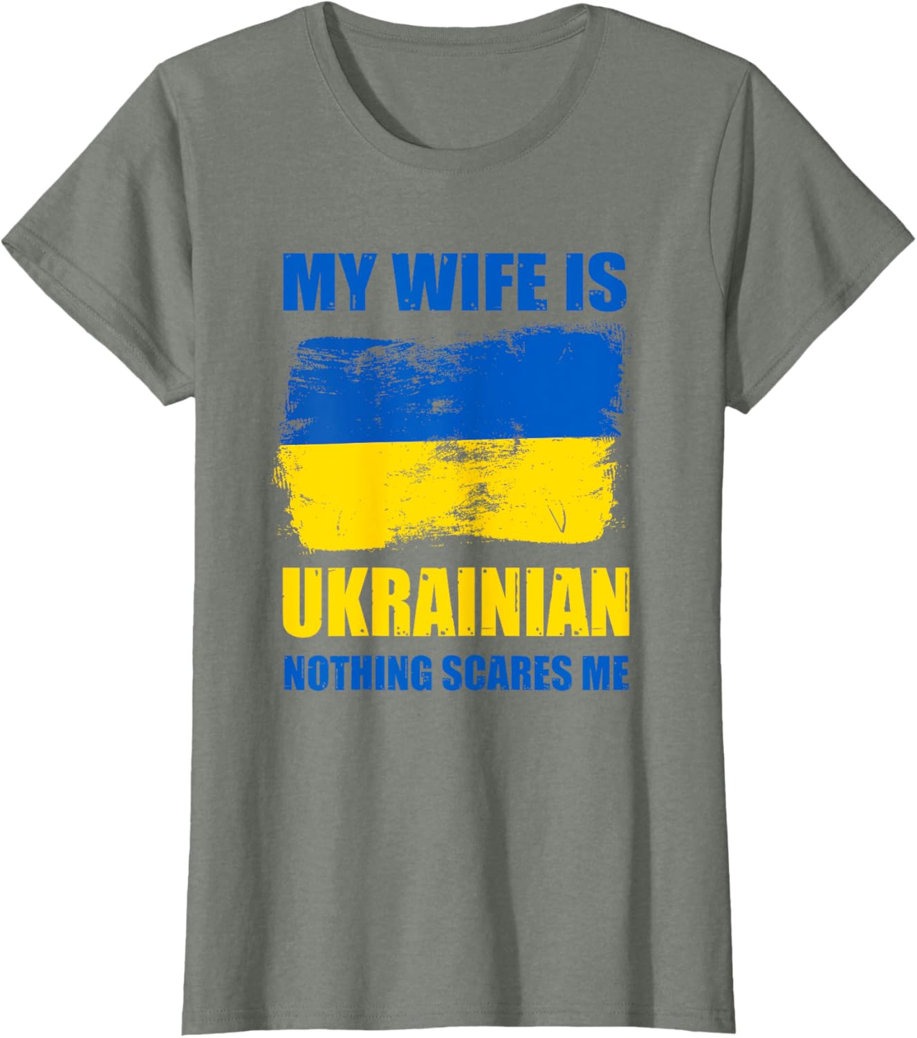 My Wife Is Ukrainian Ukraine Pride Flag Heritage Roots Proud T-shirt