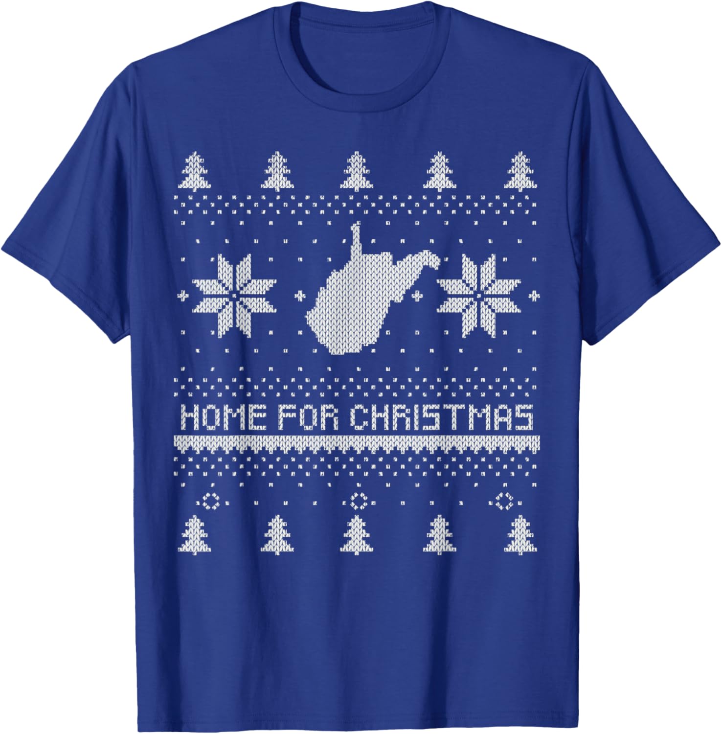 Home For Christmas West Virginia Ugly Sweater Style Family