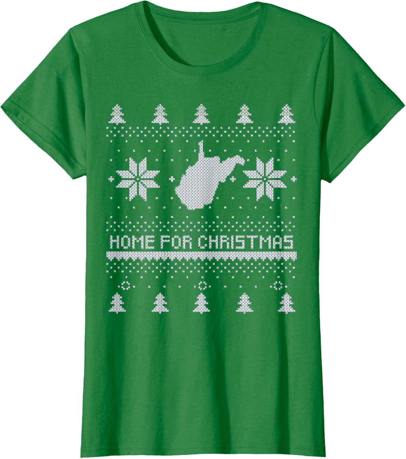 Home For Christmas West Virginia Ugly Sweater Style Family