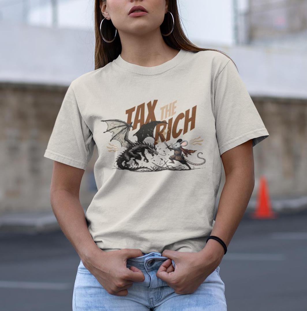 Tax The Rich Shirt 2025 Anime Graphic Tee Oversized Streetwear Anti-capitalism Statement Shirt Manga Aesthetic T-shirt