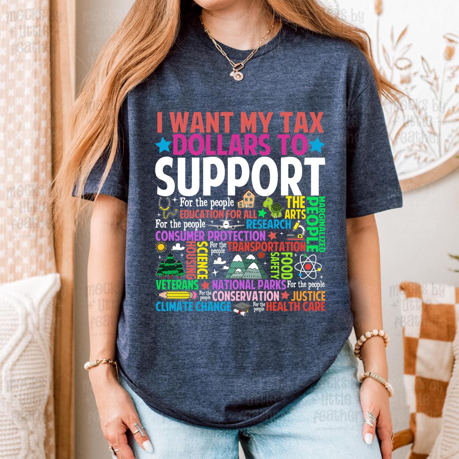 I Want My Tax Dollars To Support National Parks T-shirt Conservation Science Education Shirt Mental Health Tee I Support Nsp Shirt