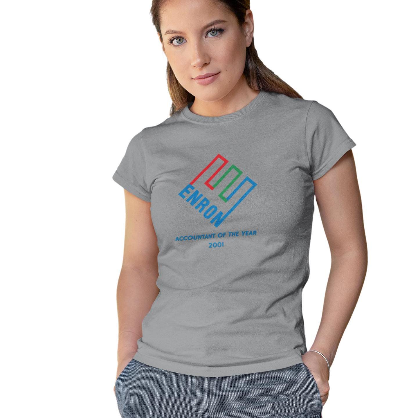 Accountant Gift T-shirt Tax Season Stress Relief Co Worker Gifts For Accountants Enron Scandal Funny Shirt