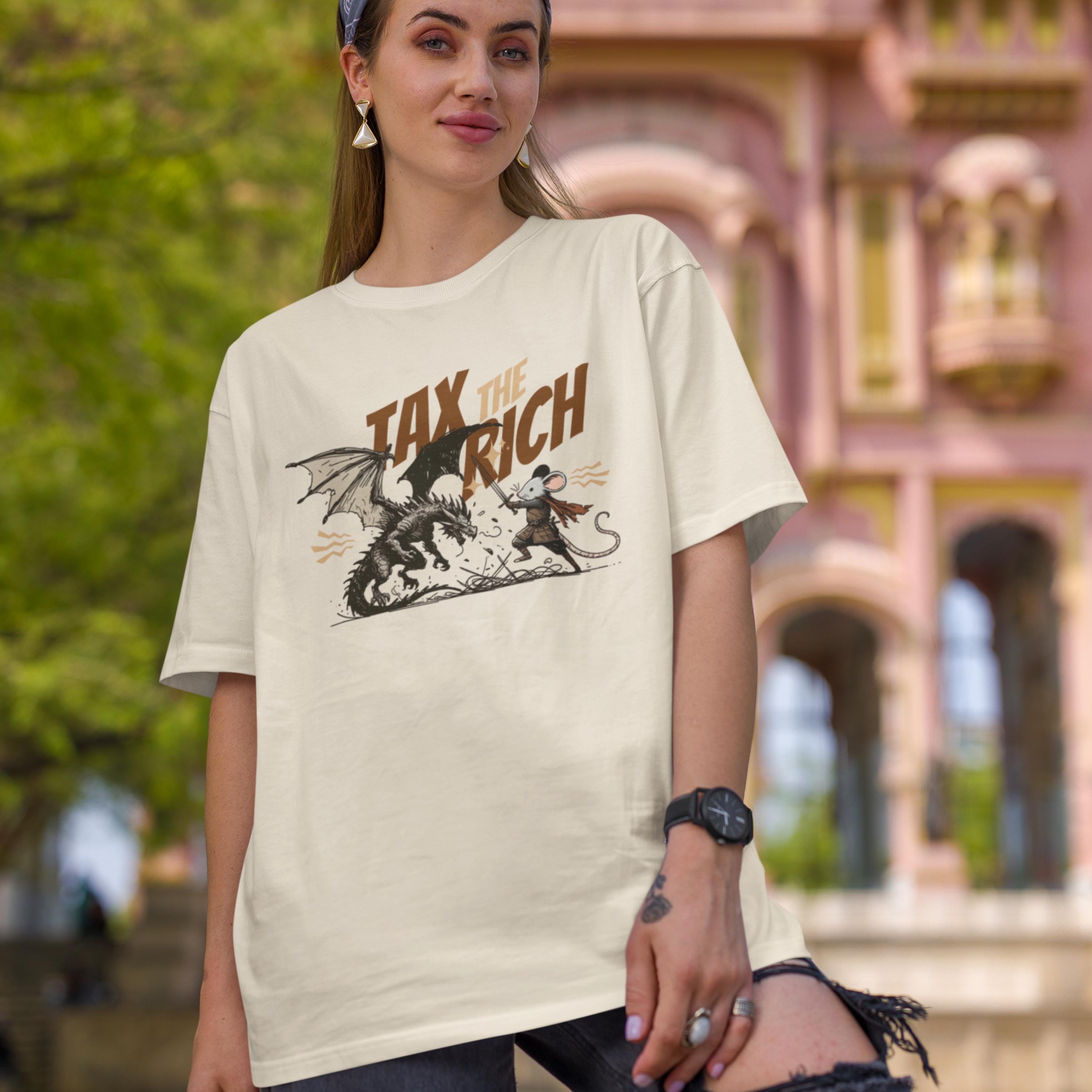 Tax The Rich Shirt 2025 Anime Graphic Tee Oversized Streetwear Anti-capitalism Statement Shirt Manga Aesthetic T-shirt