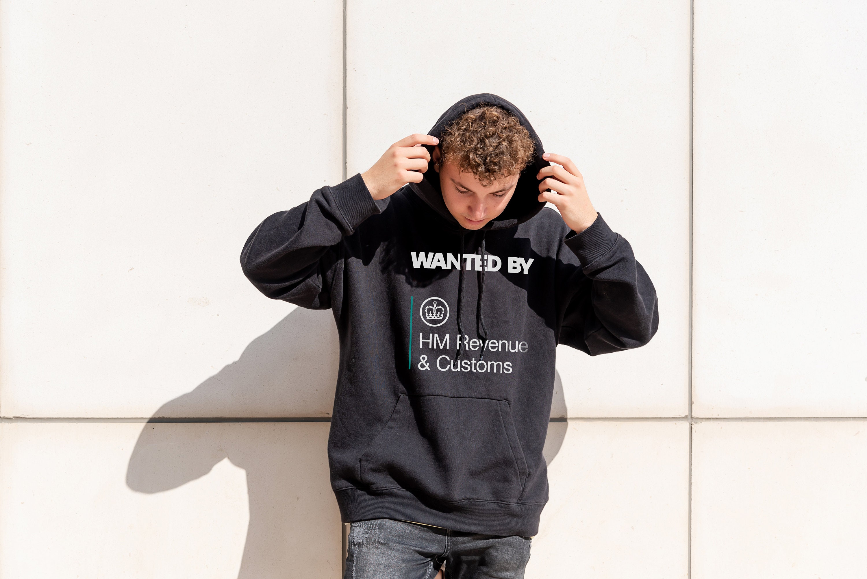 Wanted By Hmrc Fancy Dress Gag Meme T Shirt Unisex Mens Womens Gift Idea