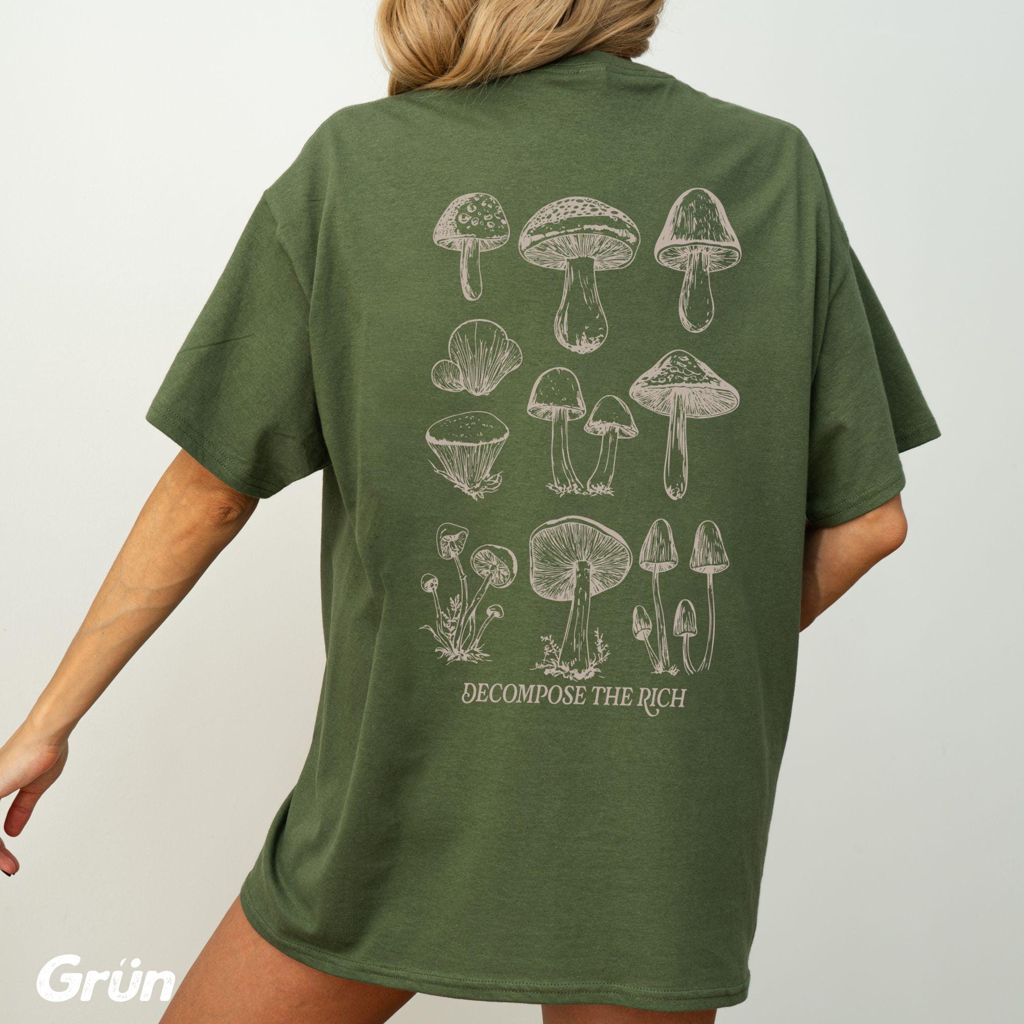 Decompose The Rich Mushrooms T-shirt Unisexfeminist Shirtanti Capitalism Tshirtleftist Movementleft Liberal Shirtfeminist Gift
