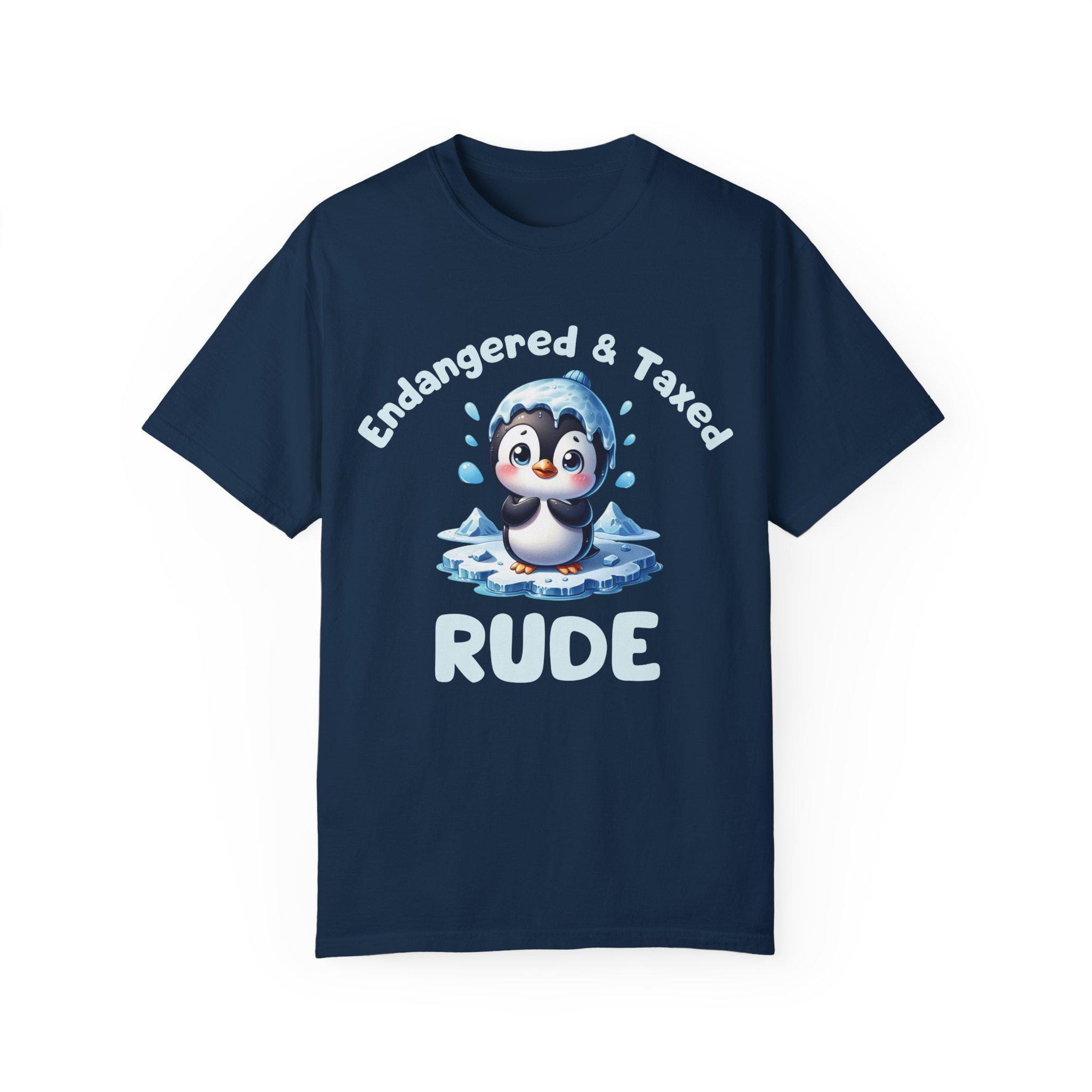Endangered And Taxed Anti-tariff Penguin Activist T-shirt Protester Shirt Anti-trump Tee Fdt Penguin Lovers Resistance