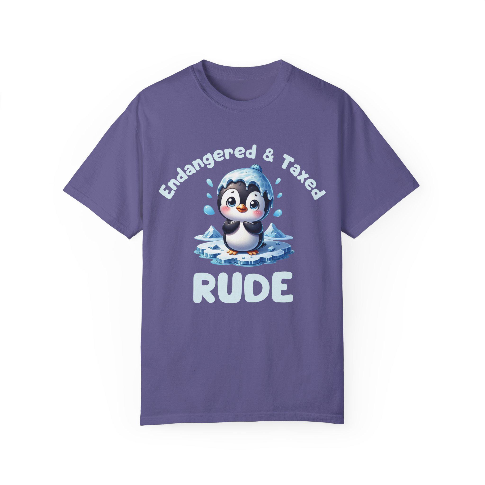 Endangered And Taxed Anti-tariff Penguin Activist T-shirt Protester Shirt Anti-trump Tee Fdt Penguin Lovers Resistance