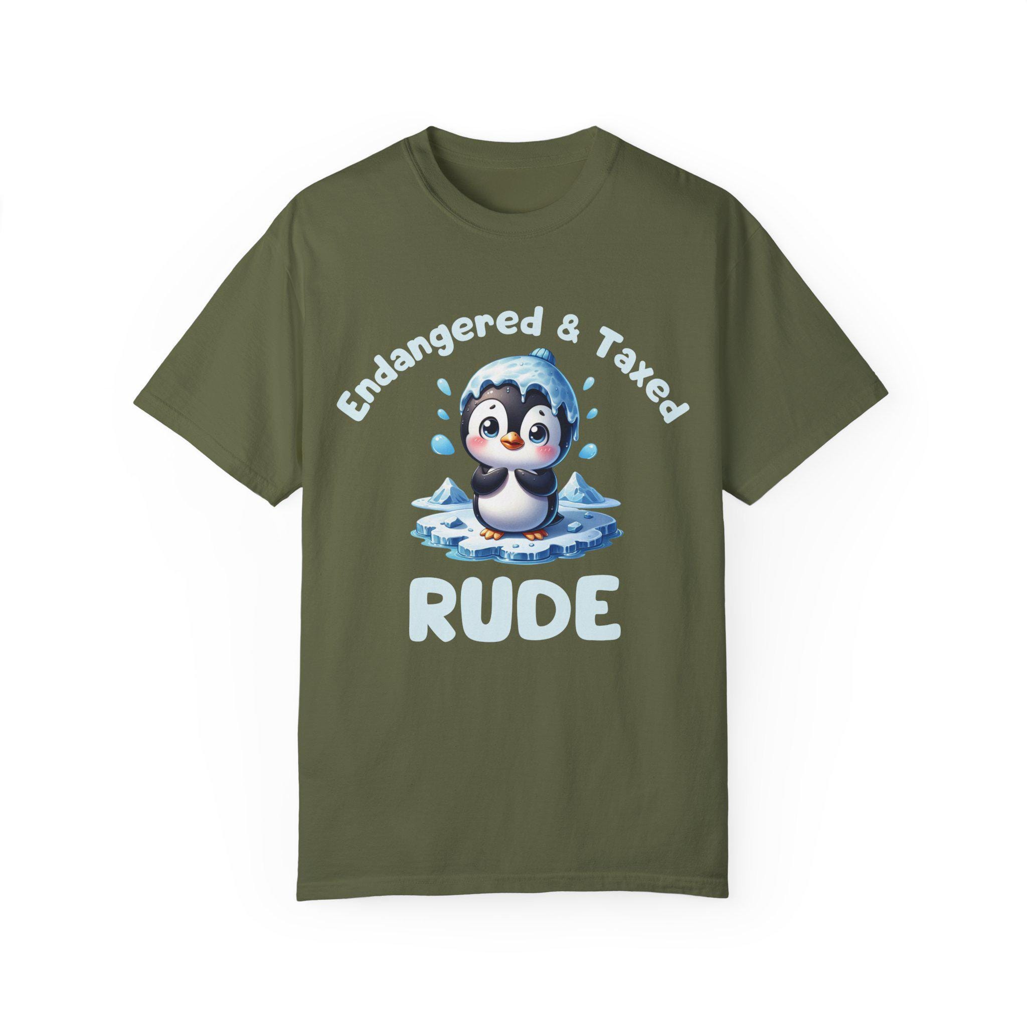 Endangered And Taxed Anti-tariff Penguin Activist T-shirt Protester Shirt Anti-trump Tee Fdt Penguin Lovers Resistance