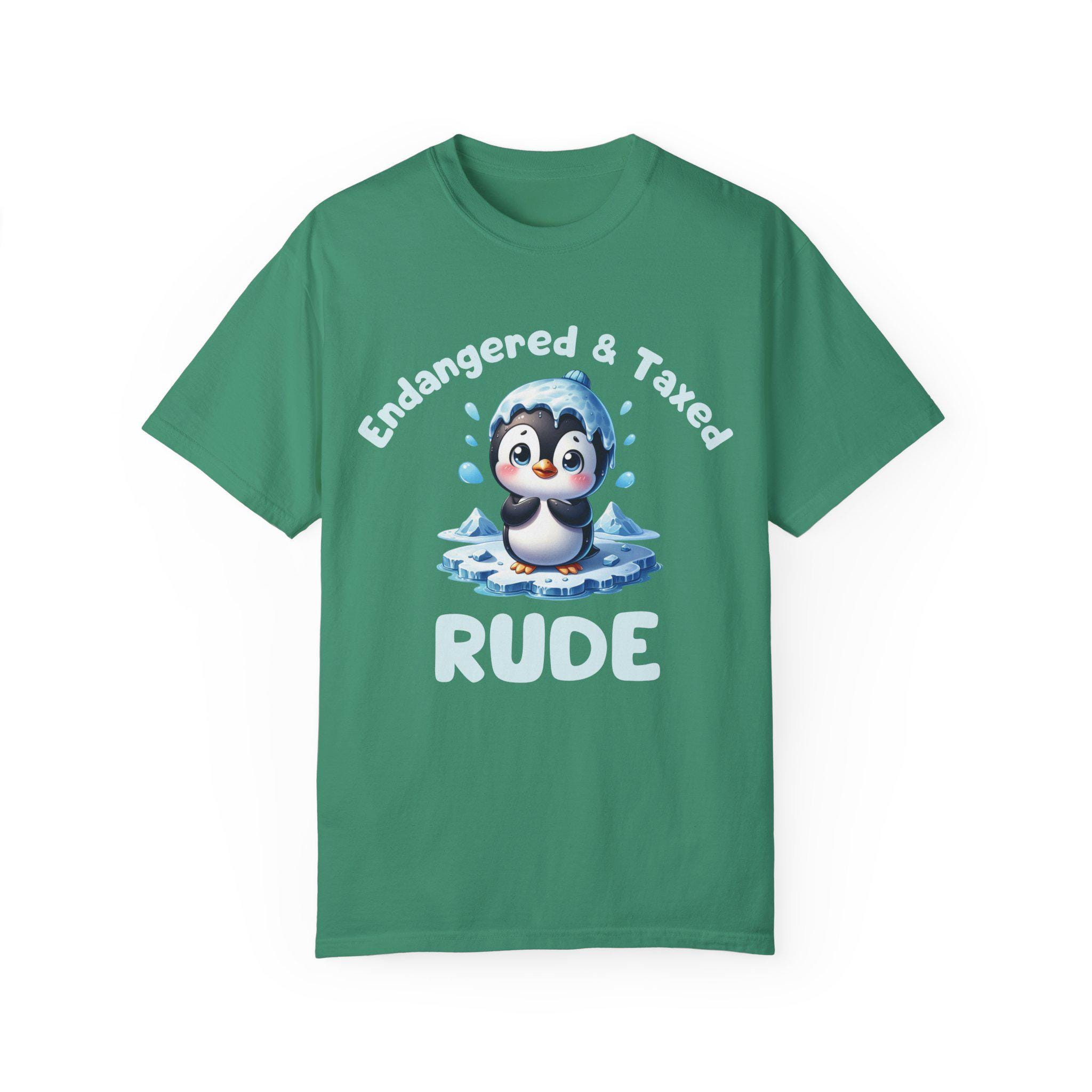 Endangered And Taxed Anti-tariff Penguin Activist T-shirt Protester Shirt Anti-trump Tee Fdt Penguin Lovers Resistance
