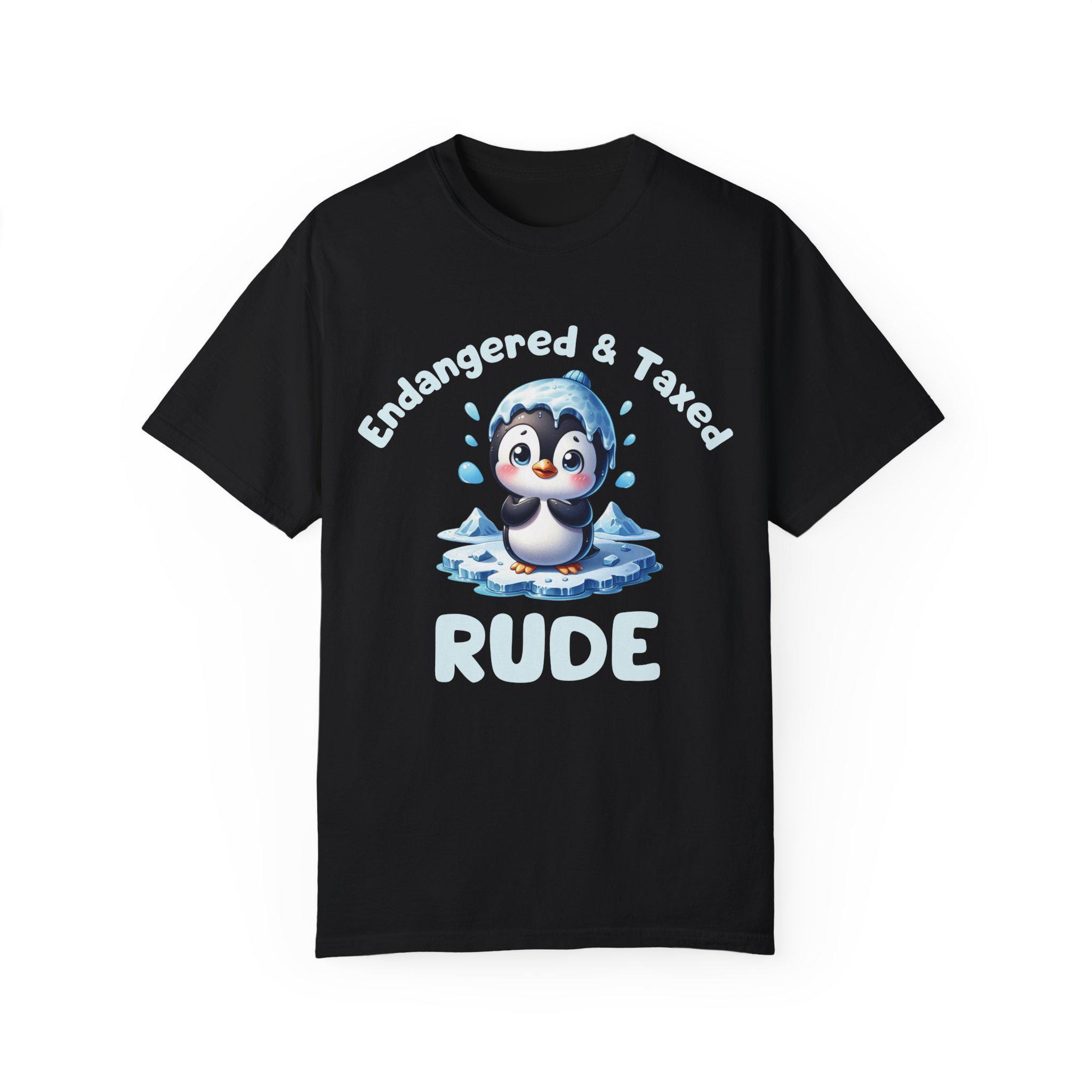 Endangered And Taxed Anti-tariff Penguin Activist T-shirt Protester Shirt Anti-trump Tee Fdt Penguin Lovers Resistance