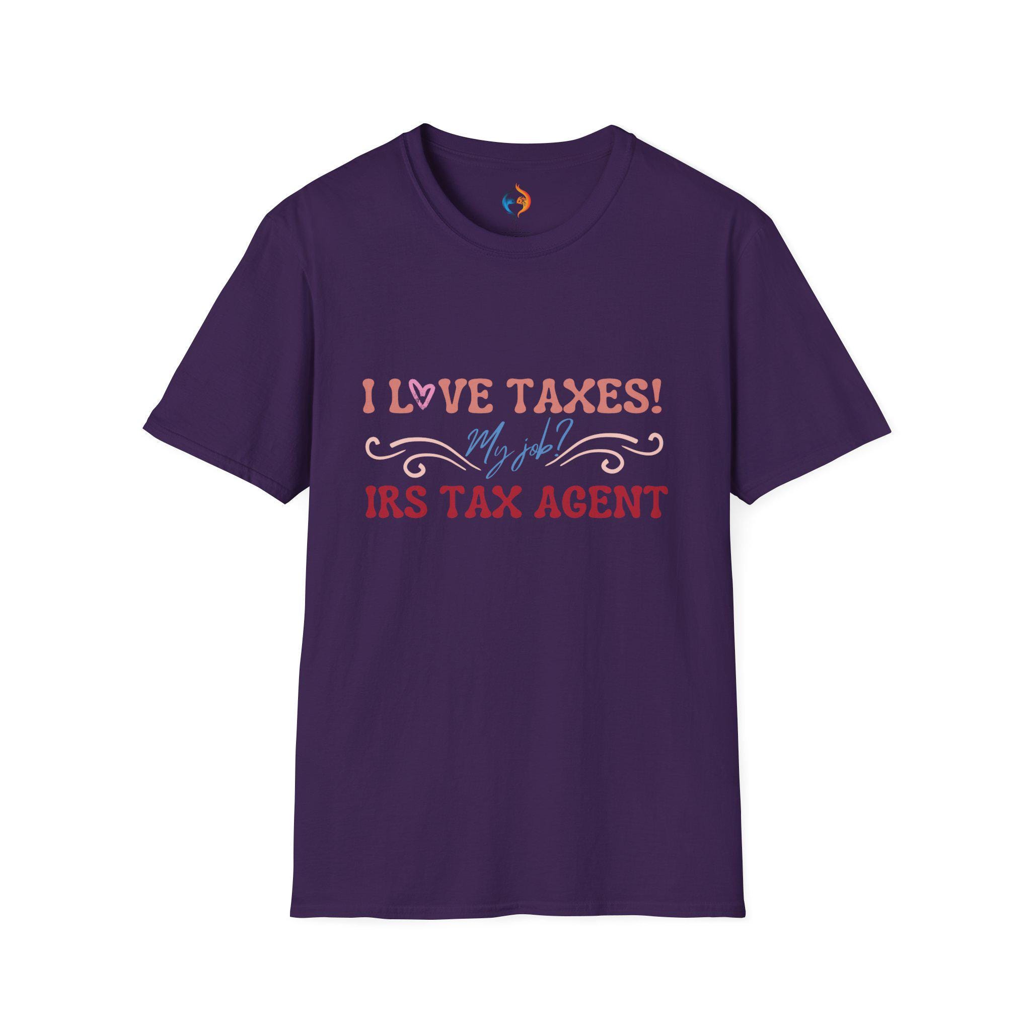 I Love Taxes T-shirt Funny Irs Tax Agent Tee Perfect For Accountants Tax Professionals; White Elephant Gift Idea Gift Under 20