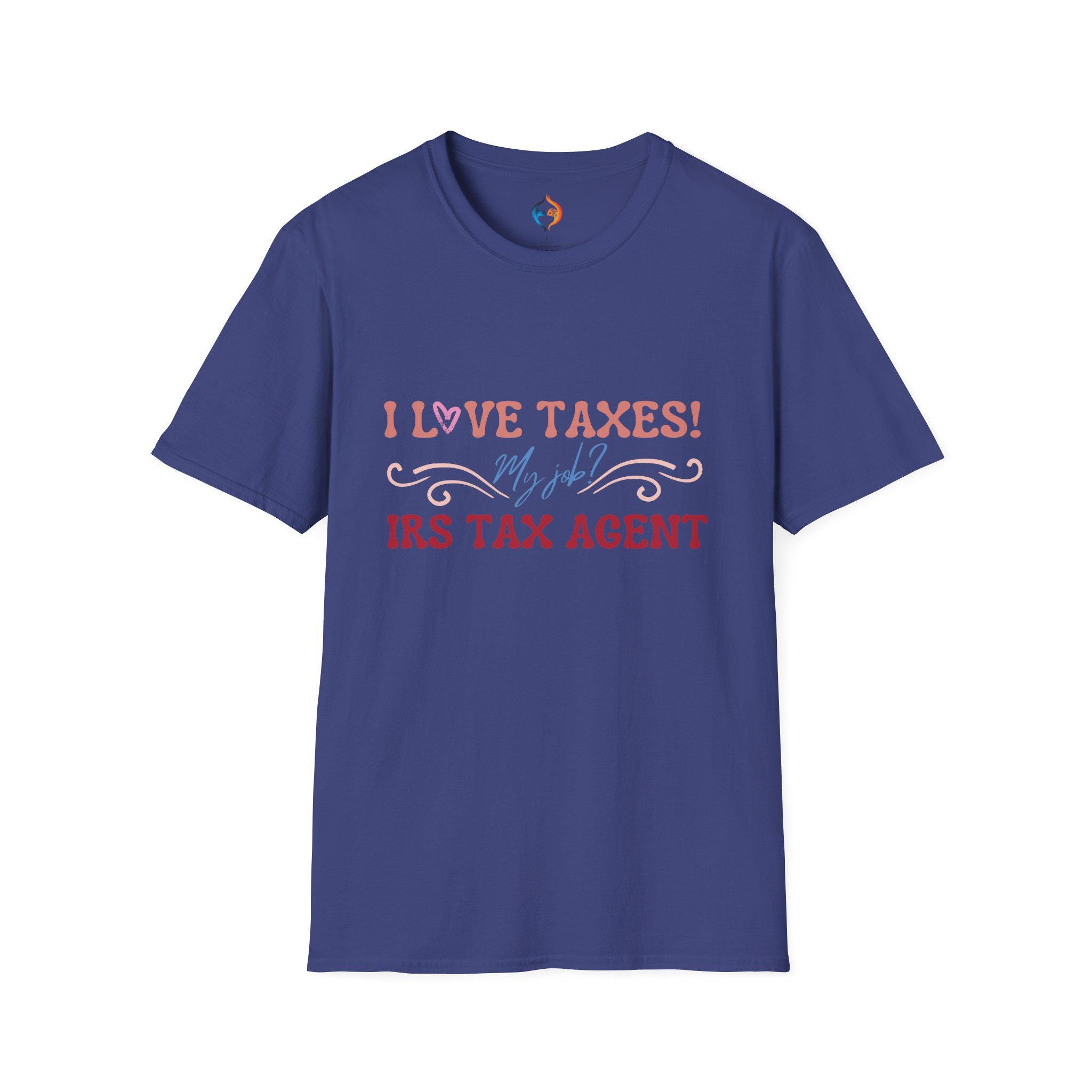 I Love Taxes T-shirt Funny Irs Tax Agent Tee Perfect For Accountants Tax Professionals; White Elephant Gift Idea Gift Under 20