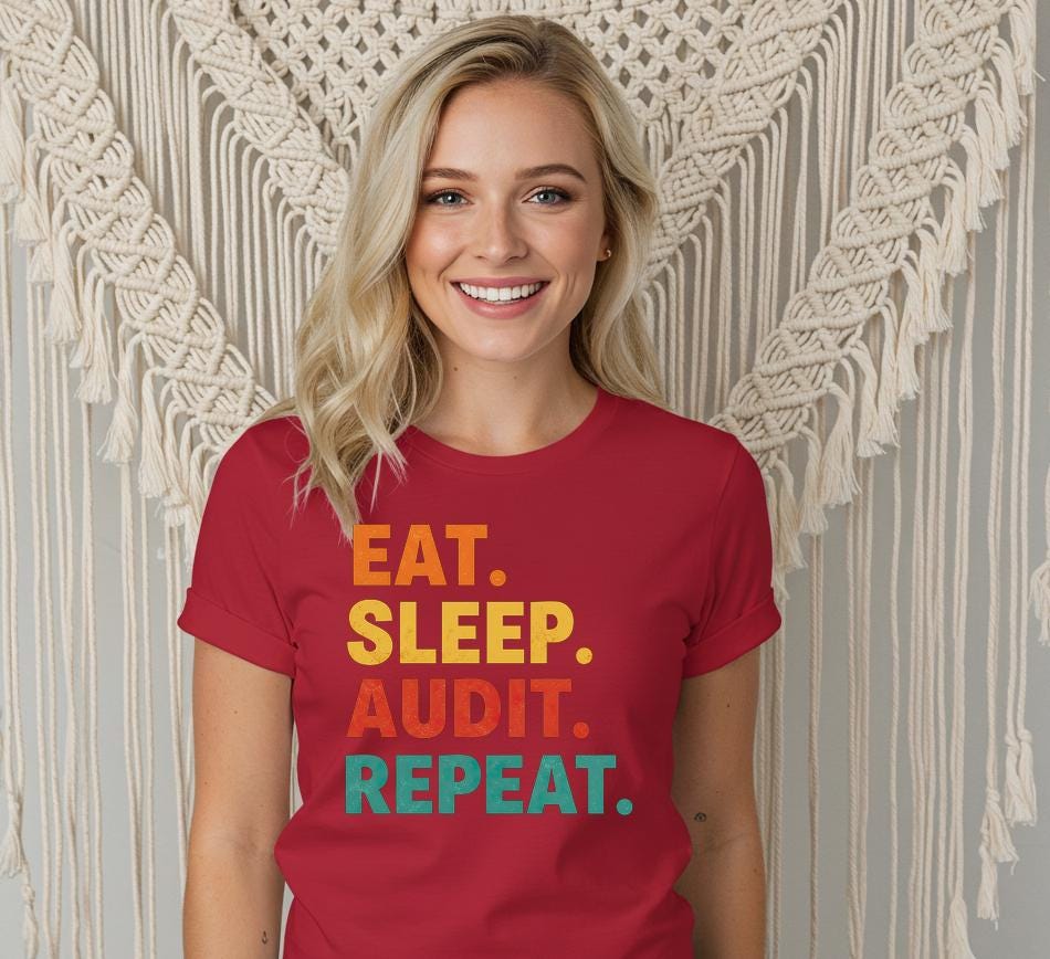 Eat Sleep Audit Repeat Shirt Funny Auditor Gift Cpa Accountant Life Tee Audit Humor Professional Job Saying T-shirt Gift