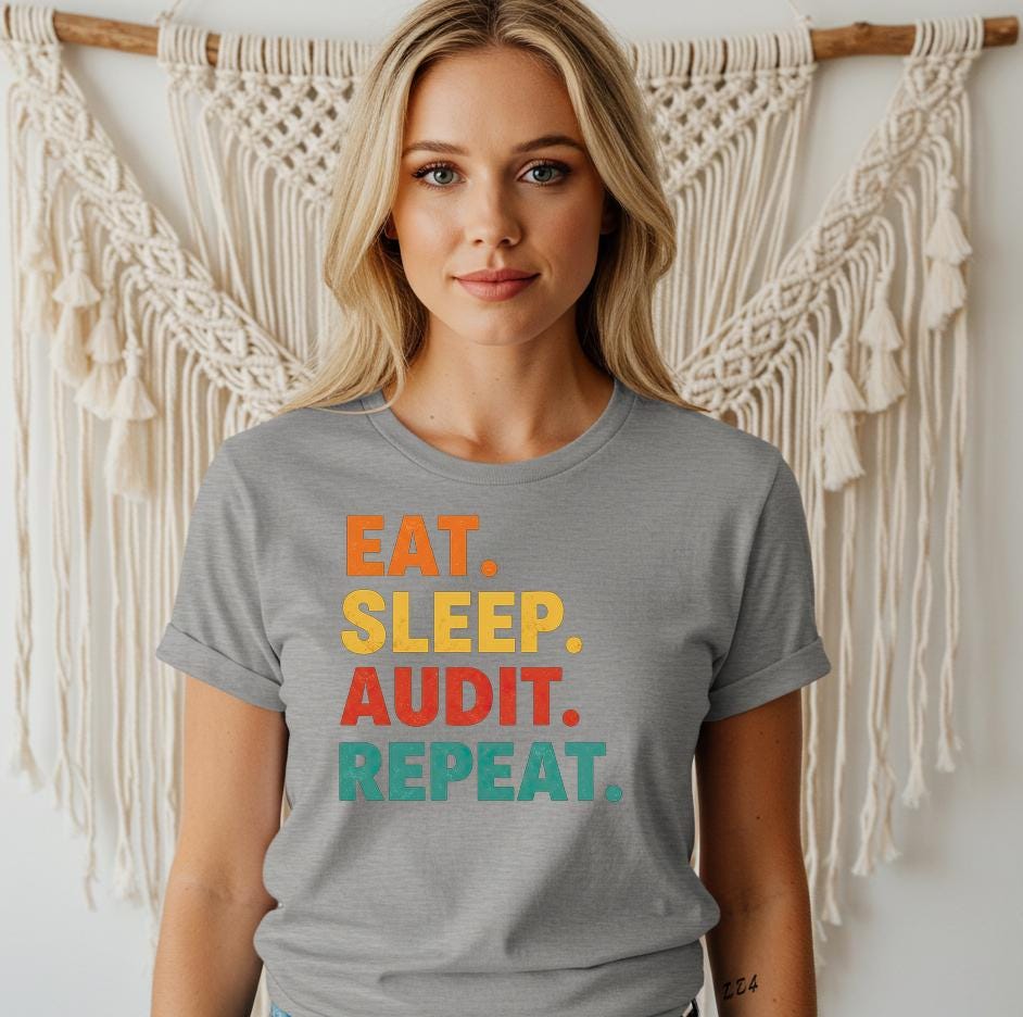 Eat Sleep Audit Repeat Shirt Funny Auditor Gift Cpa Accountant Life Tee Audit Humor Professional Job Saying T-shirt Gift