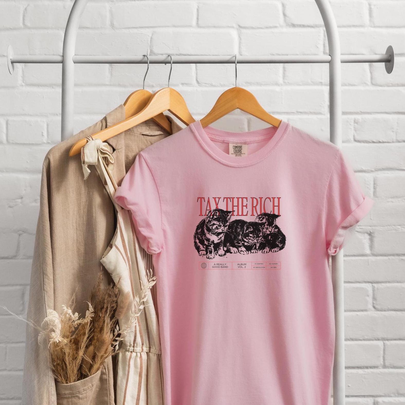 Tax The Rich Shirt - Cats Album Cover Comfort Colors Tshirt For Political Activist Anti Capitalism Shirt Anti Oligarchy Protest Tee