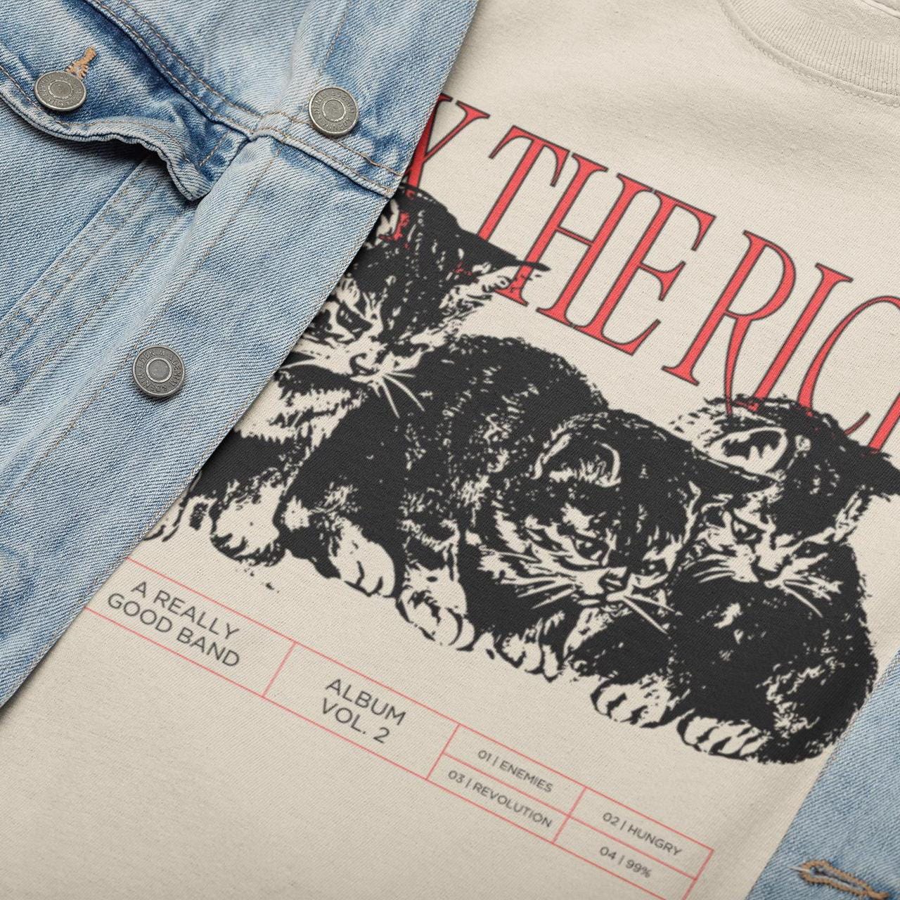 Tax The Rich Shirt - Cats Album Cover Comfort Colors Tshirt For Political Activist Anti Capitalism Shirt Anti Oligarchy Protest Tee
