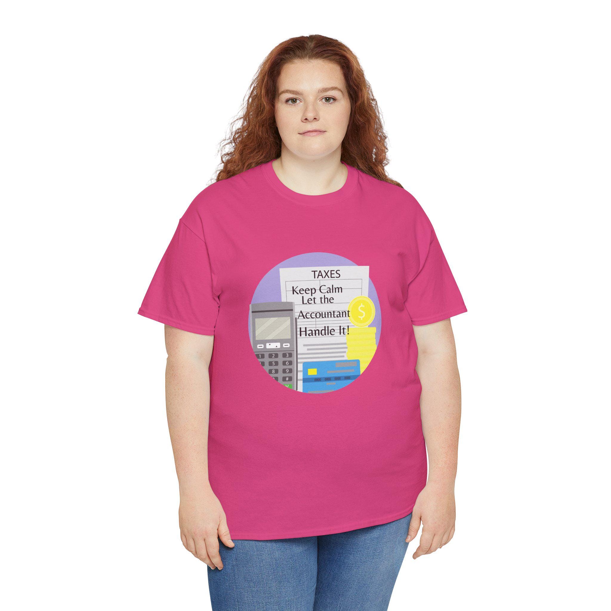 Accountant Humor Tee Keep Calm Accountant Shirt Tax Season Gift Funny Tax T-shirt For Accountants Unisex Graphic Tee