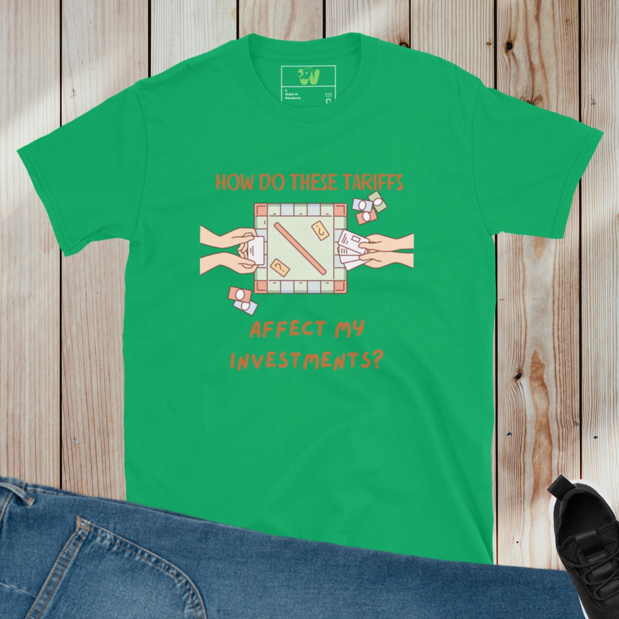 How Do These Tariffs Affect My Investments Free Shipping Tariffs Taxes Investments Fake Money Inflation Short-sleeve Unisex T-shirt