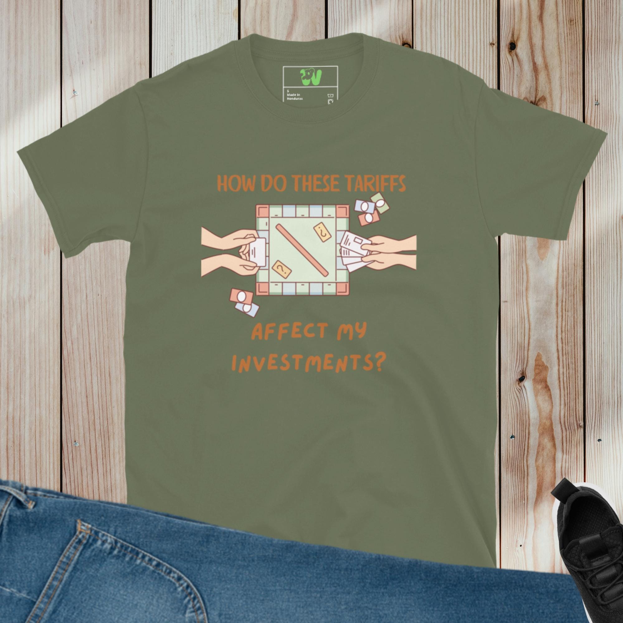 How Do These Tariffs Affect My Investments Free Shipping Tariffs Taxes Investments Fake Money Inflation Short-sleeve Unisex T-shirt