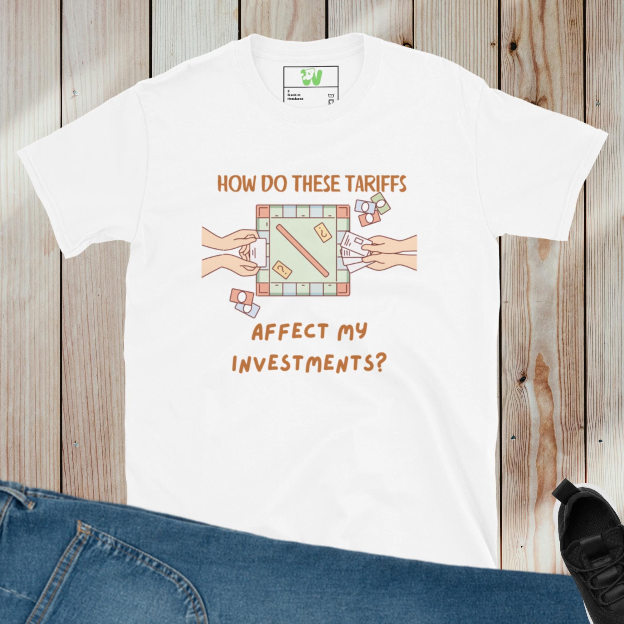 How Do These Tariffs Affect My Investments Free Shipping Tariffs Taxes Investments Fake Money Inflation Short-sleeve Unisex T-shirt
