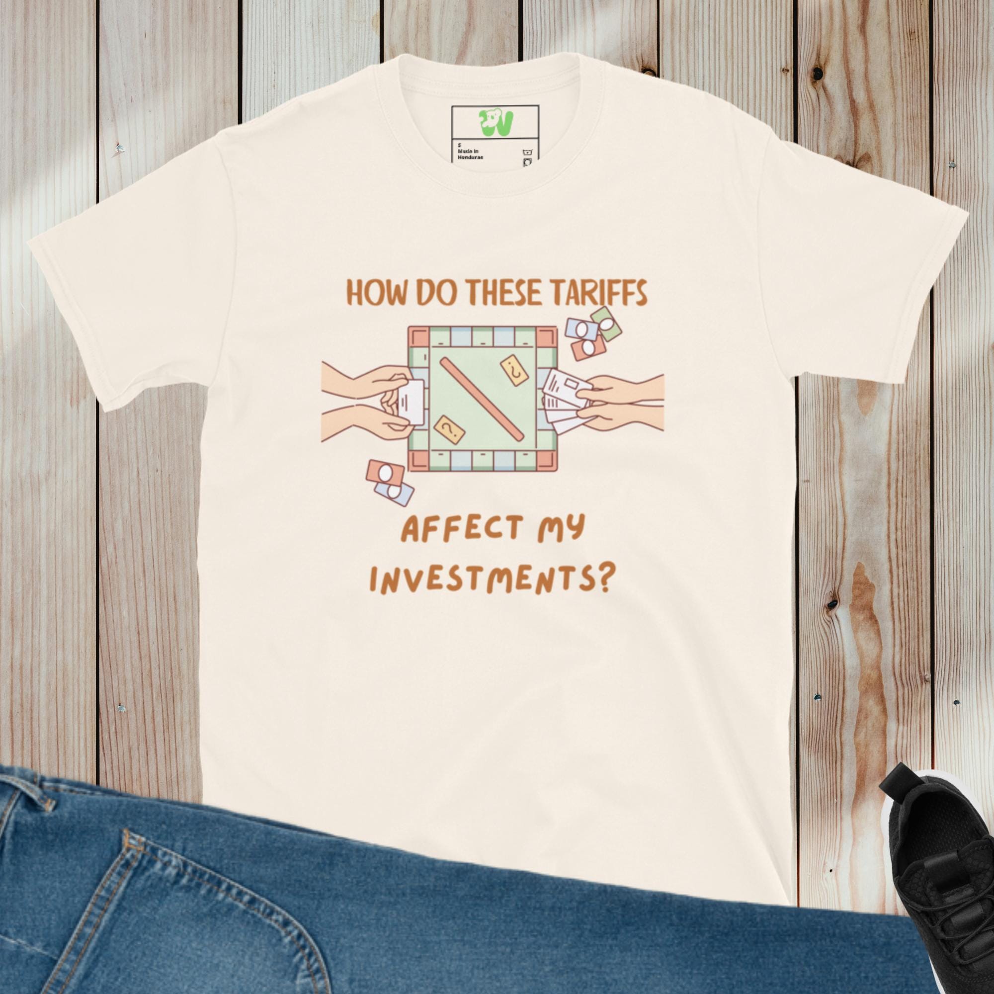 How Do These Tariffs Affect My Investments Free Shipping Tariffs Taxes Investments Fake Money Inflation Short-sleeve Unisex T-shirt