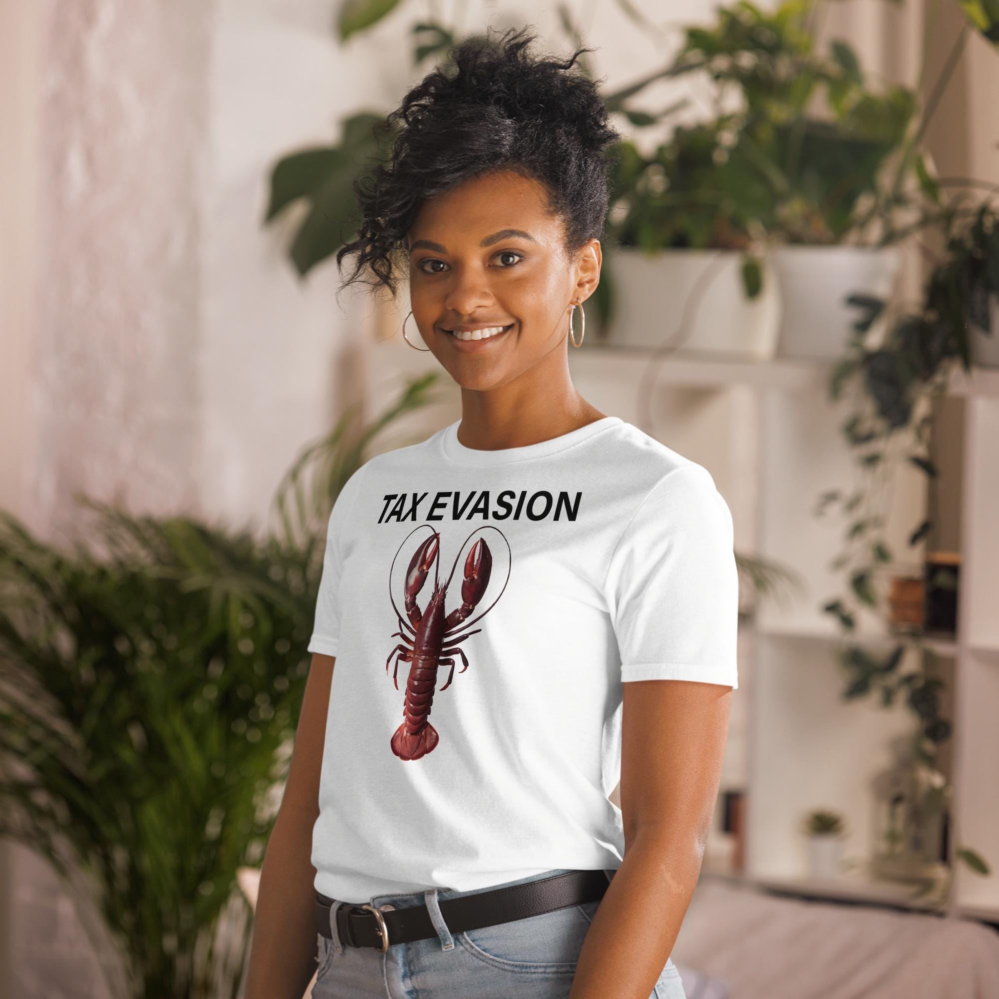 Tax Evasion Tshirt Tax Evasion Lobster Shirt Lobster Tax Evasion Shirt Tax Evasion Lobster Meme T-shirt Y2k Funny Meme Shirt Ironic Tee