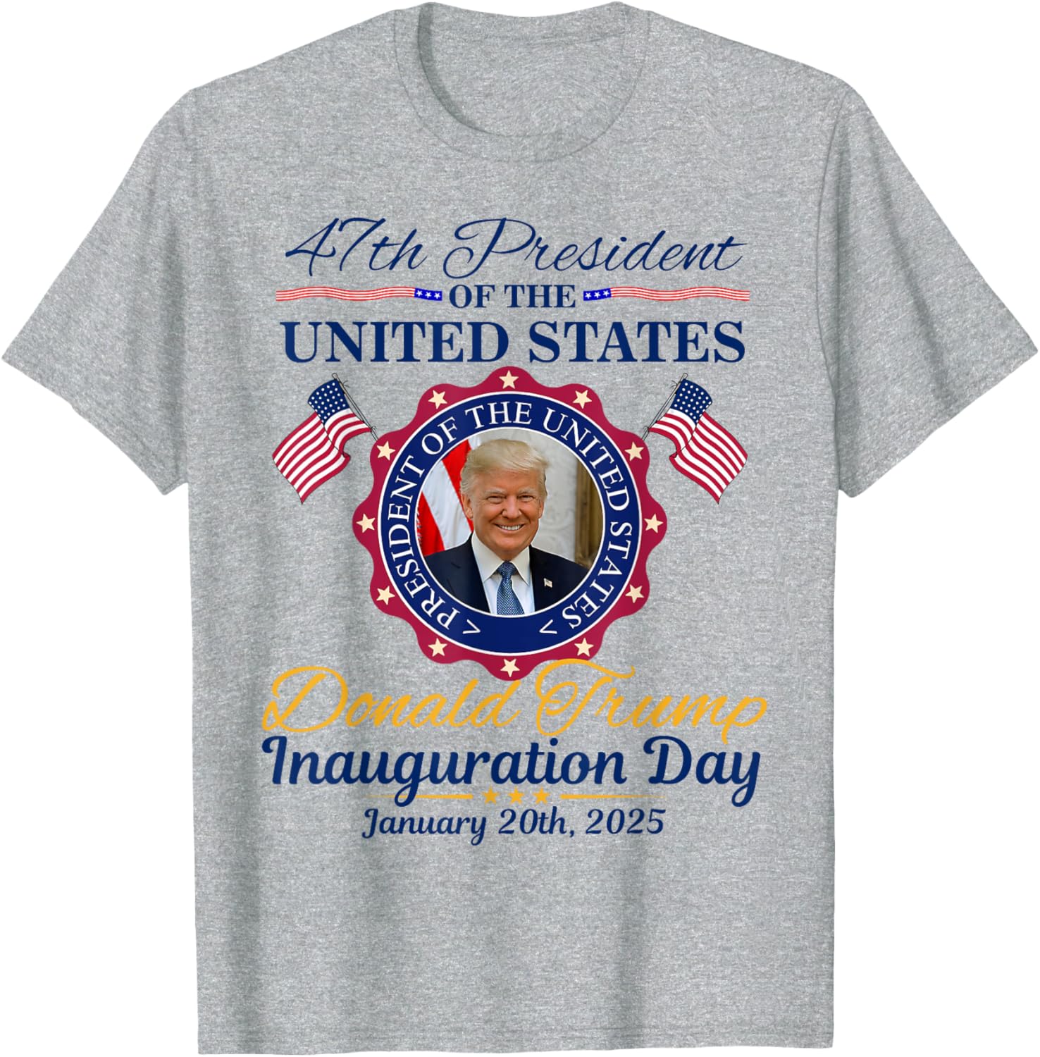 President Donald Trump Inauguration Day 2025 Memorabilia T-shirt