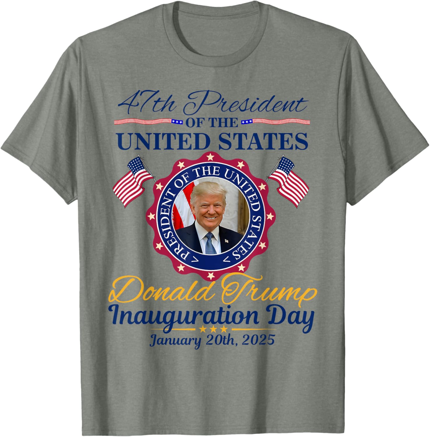 President Donald Trump Inauguration Day 2025 Memorabilia T-shirt