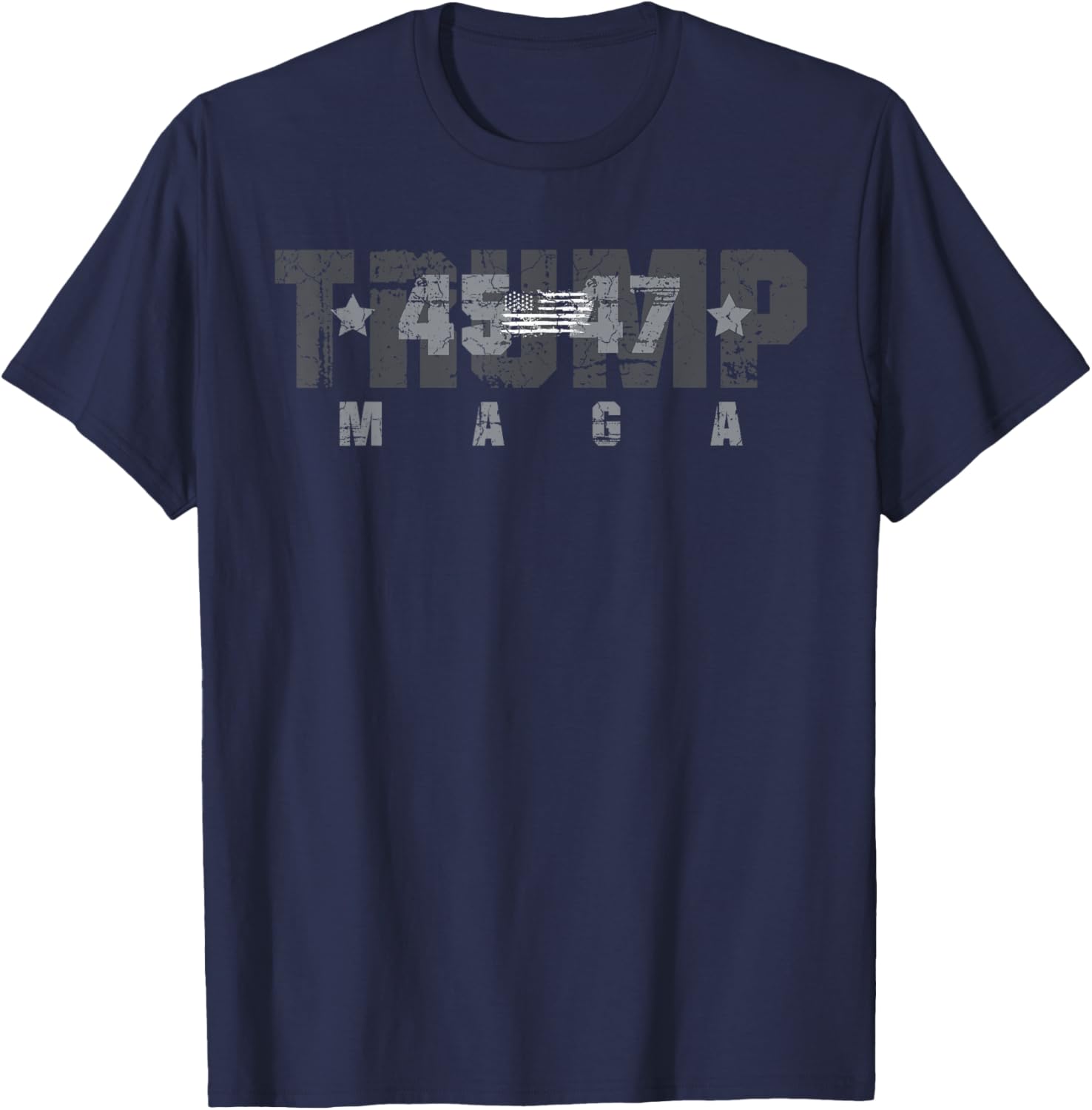 Trump 45-47 Maga Us Flag 2024 Presidential Election T-shirt