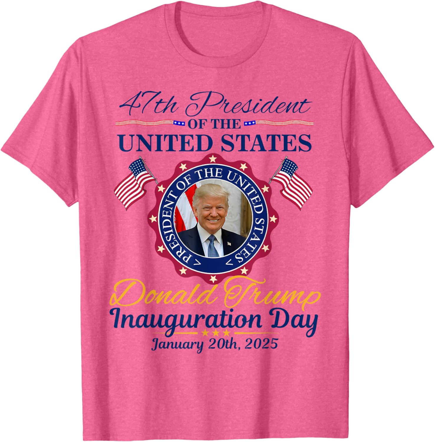 President Donald Trump Inauguration Day 2025 Memorabilia T-shirt