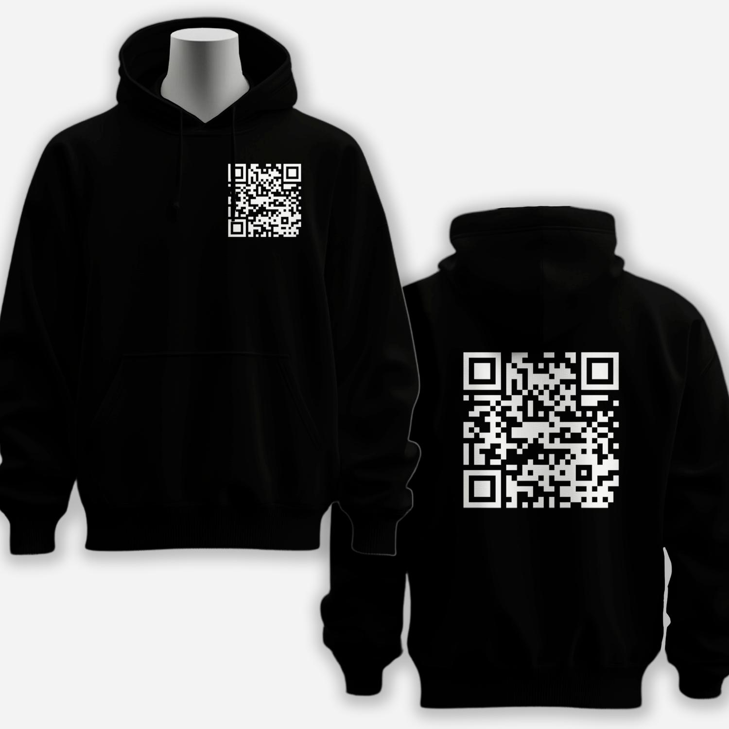 Funny Fu Qr Code Hoodie