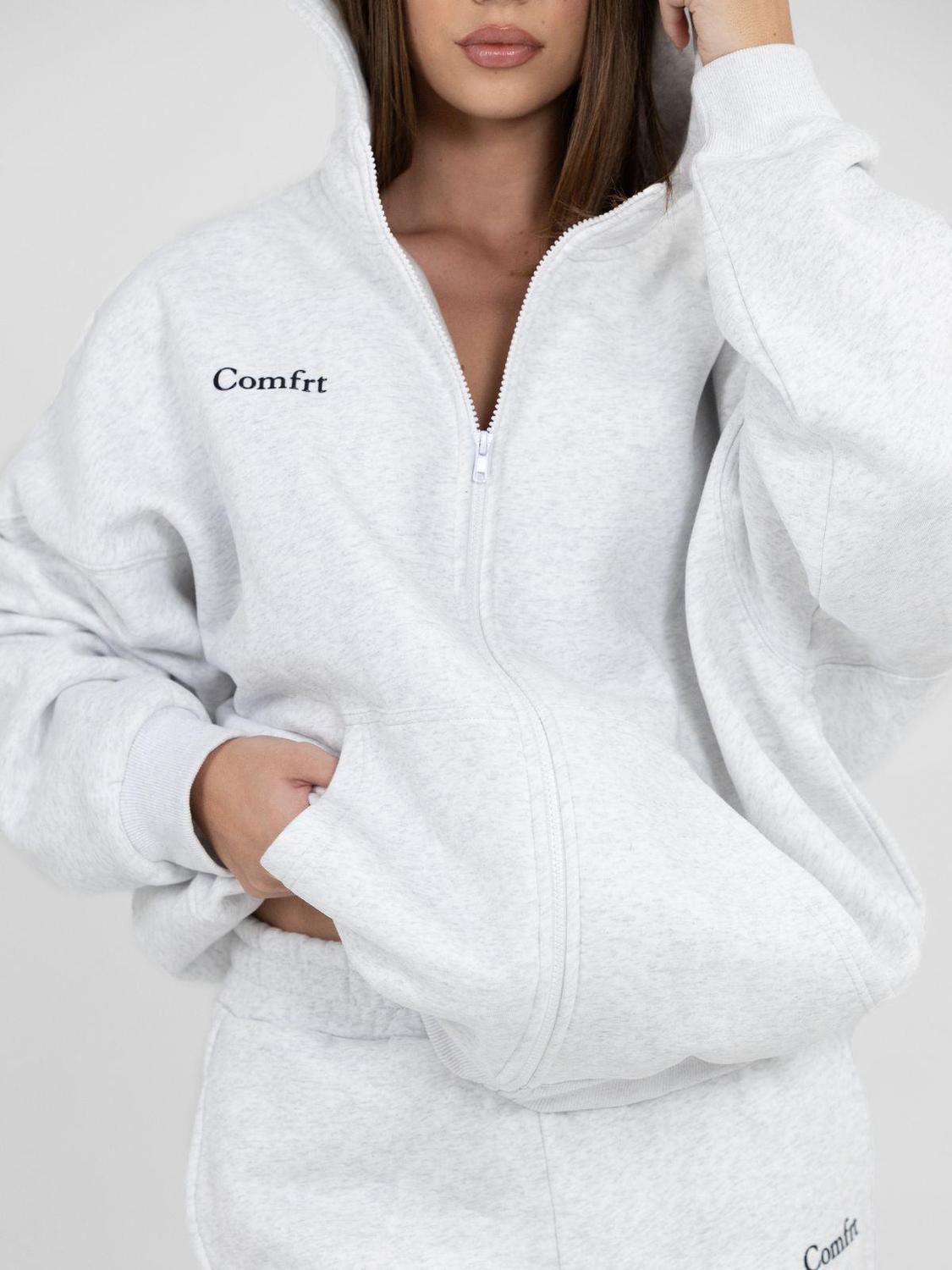 Comfrt Cloud Zip Oversized Hoodie For Stress Anxiety