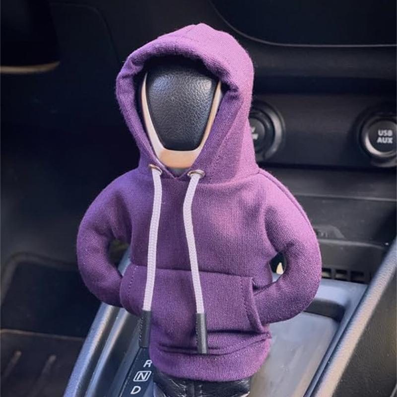 Sann Gear Shift Hoodie Gear Shift Cover Universal Car Shift Knob Hoodie Mini Hoodie For Car Shifter Automotive Interior Cute Gadgets Car Accessories And Decorations