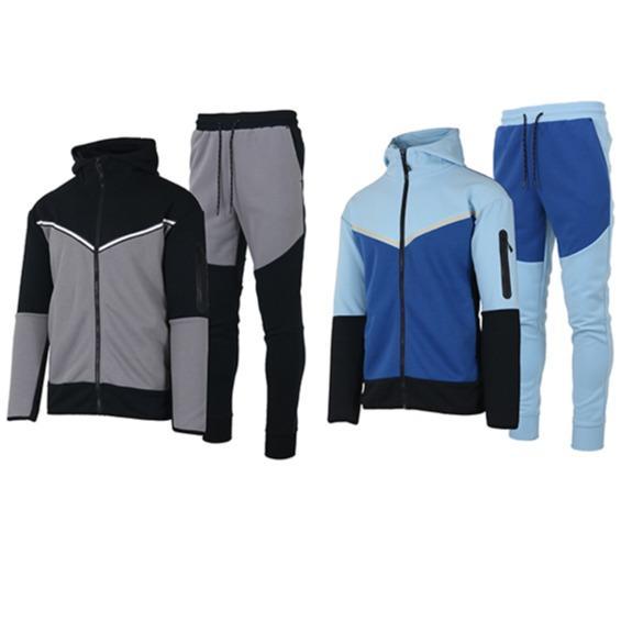 Mens 4-piece Fleece Zip Hoodie Jogger Set- 2 Full Sets- Classic Polar Tech Fleece Options Available