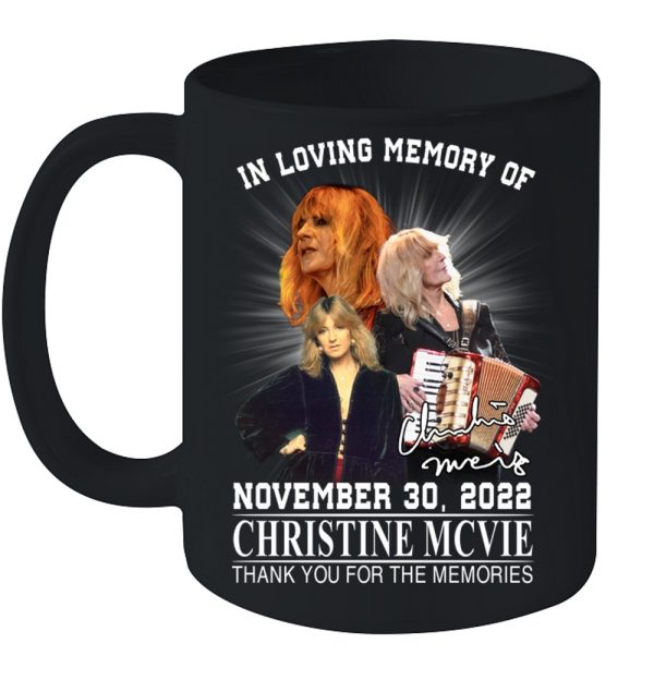 In Loving Memory Of November 30, 2022 Christine McVie Thank You For The Memories T-Shirt