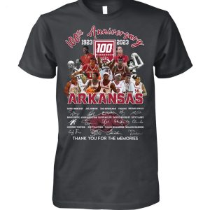 100th Anniversary 1923 – 2023 Arkansas Thank You For The Memories T-Shirt – Limited Edition