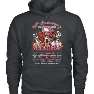 100th Anniversary 1923 – 2023 Arkansas Thank You For The Memories T-Shirt – Limited Edition