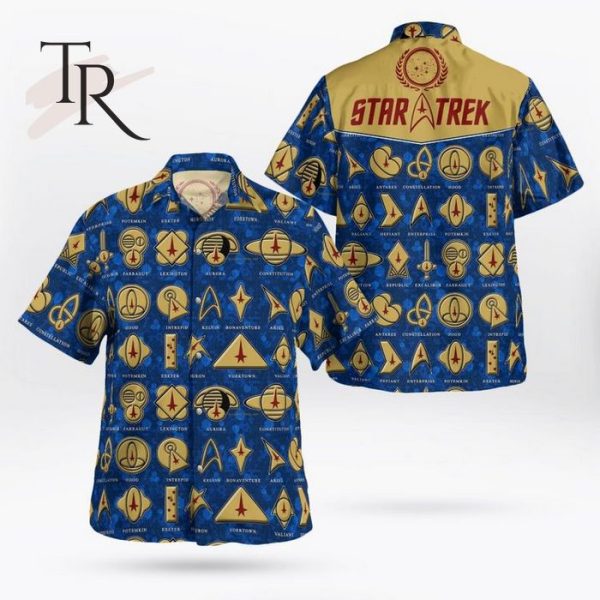 Star Trek Blue Hawaiian Shirt