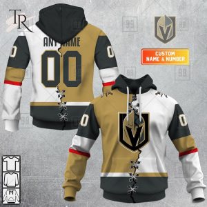 Custom Name And Number NHL Vegas Golden Knights Mix Jersey 2023 Tshirt
