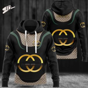 Gucci Black Golden Logo Luxury Brand Premium Hoodie For Men Women Luxury Hoodie Outfit For Fall Outfit