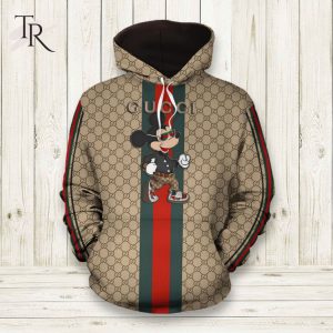 Gucci Mickey Unisex Hoodie For Men Women Luxury Brand Outfit Luxury Hoodie Outfit For Fall Outfit