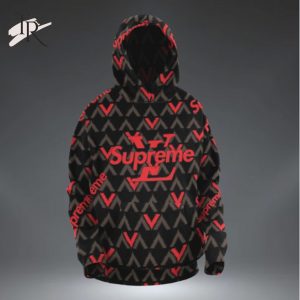Louis Vuitton Supreme Luxury Dark Brand Premium Unisex Hoodie Outfit For Men Women Luxury Hoodie Outfit For Fall Outfit