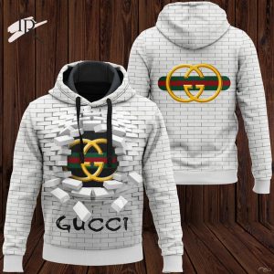 Gucci Broken Wall Luxury Brand Premium Hoodie For Men Women Luxury Hoodie Outfit For Fall Outfit