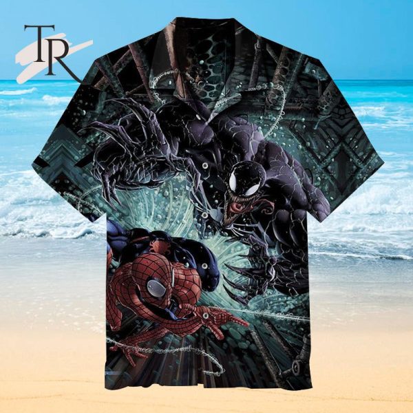 Spiderman vs Venom Unisex Hawaiian Shirt