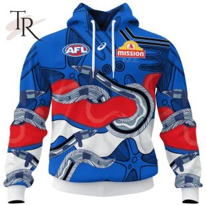 Personalized AFL Western Bulldogs Special Indigenous Design Hoodie 3D