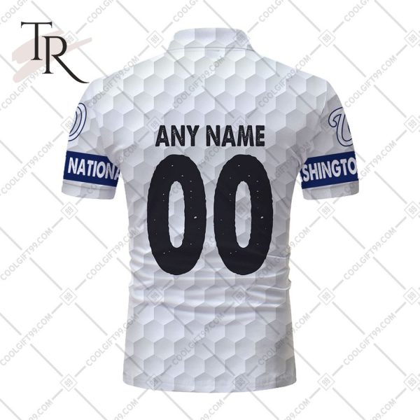 Personalized MLB Washington Nationals Mix Golf Style Polo Shirt