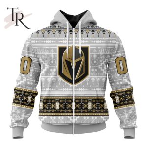 NEW] Customized NHL Vegas Golden Knights Special Native Design Hoodie