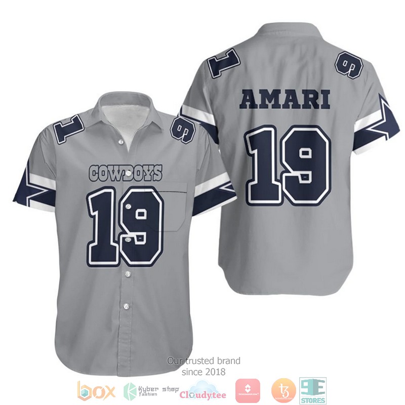 19 Amari Cooper Cowboys Jersey Inspired Style Hawaiian Shirt