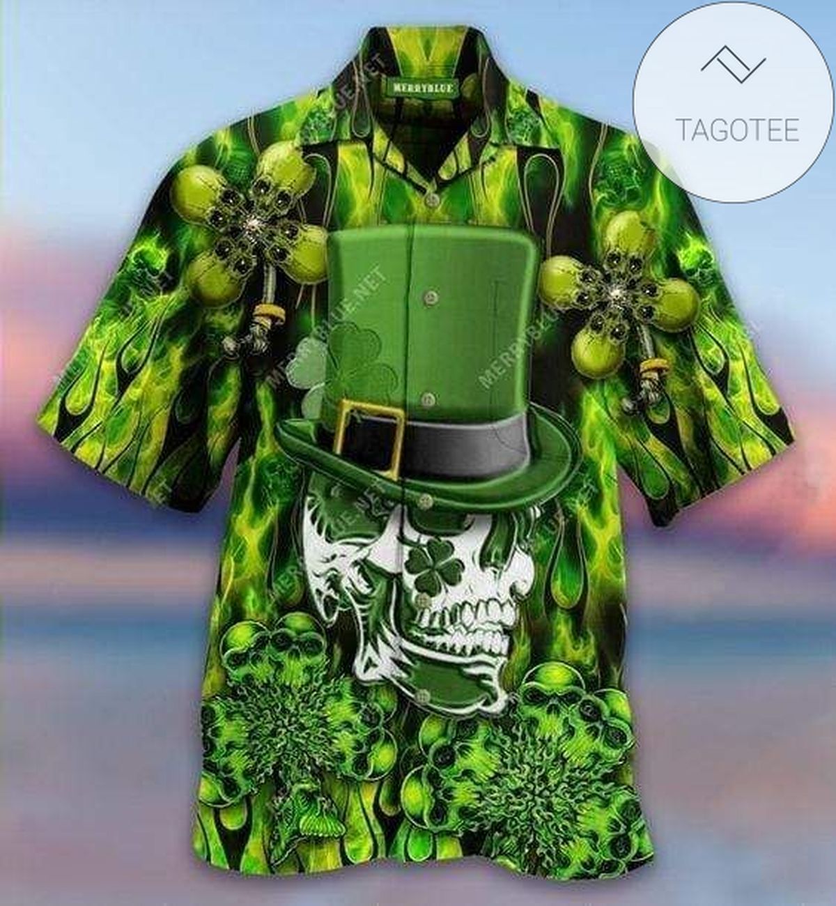 2022 Authentic Hawaiian Aloha Shirts Stay Strapped Or Get Clapped Skull Gun